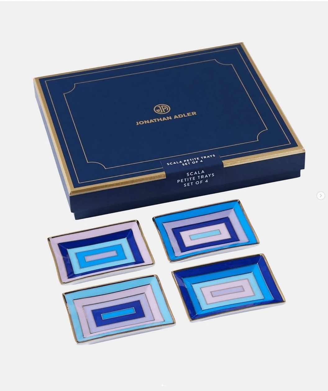 Coffret 4 plateaux Jonathan Adler — Scala